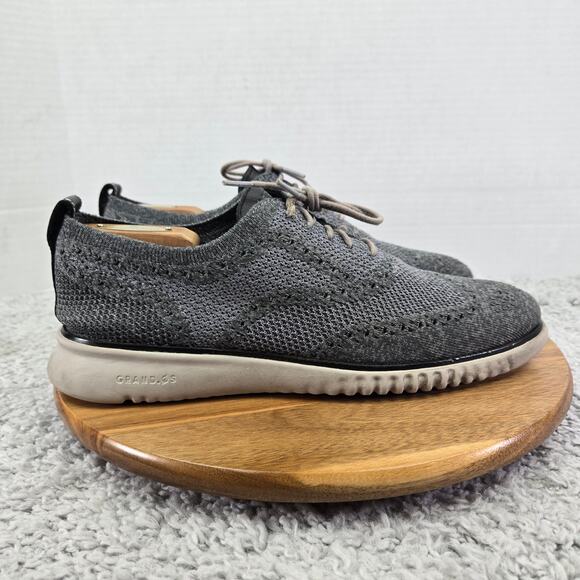 Cole Haan Mens 10M 2.ZeroGrand Gray Stitchlite Business Casual Wingtip Oxford main image 8
